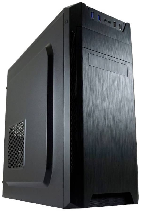 LC Power 7040B midi tower PC skrinka čierna bočné okno