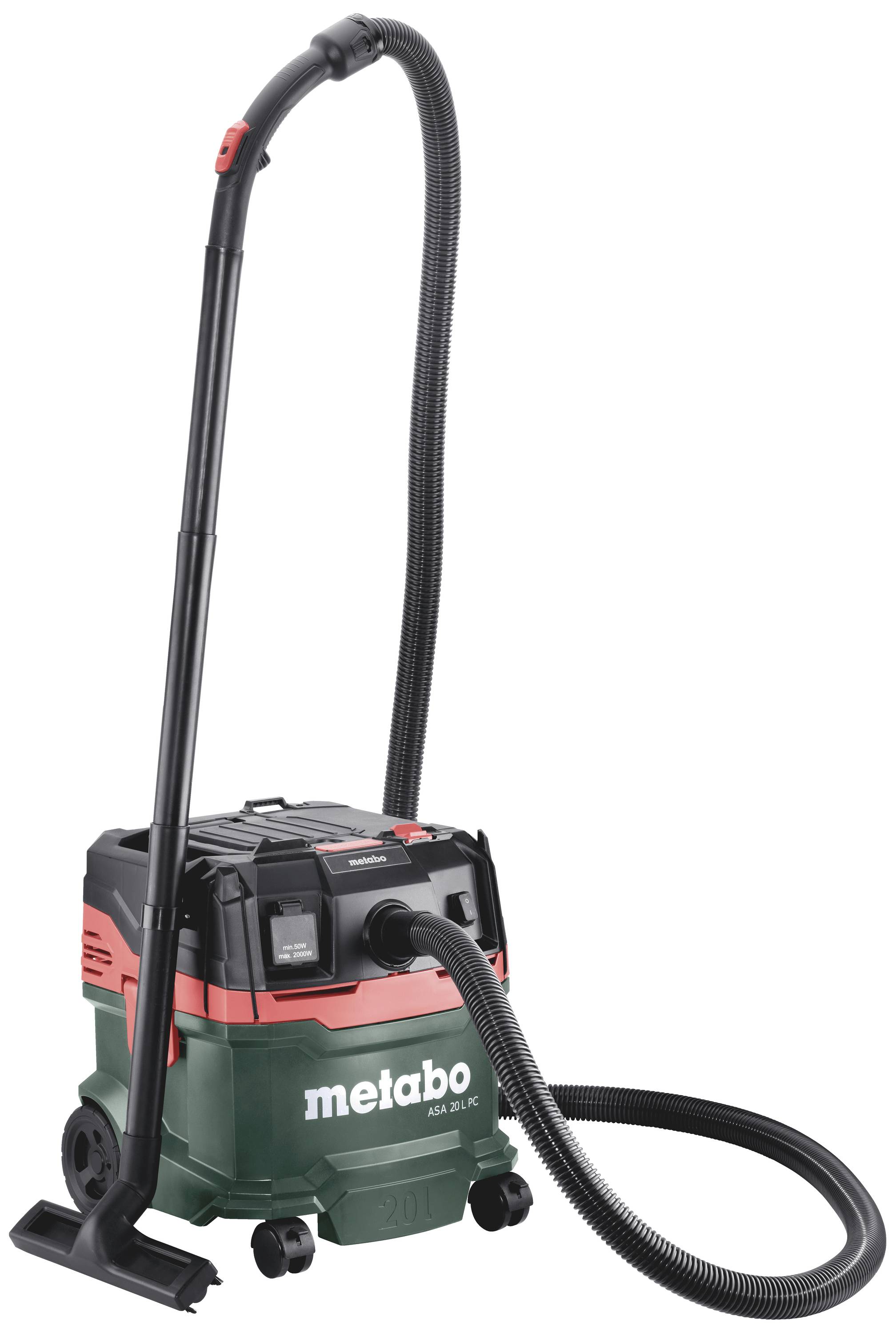 Metabo ASA 20 L PC 602085000 Aspiratutto Kit 5 pz. 1200 W 20 l Aspirazione per polveri di classe L, antistatico