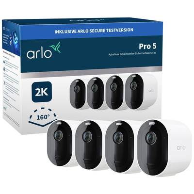 ARLO Pro 5 Spotlight Security Camera with 4x Camera Kit VMC4460P-100EUS Wi-Fi IP-sada bezpečnostné kamery  so 4 kamerami