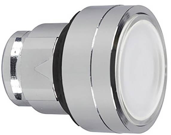 Schneider Electric ZB4BA18 Frontelement voor verlichte druktoets Bedieningsknop vlak Wit 1 stuk(s)