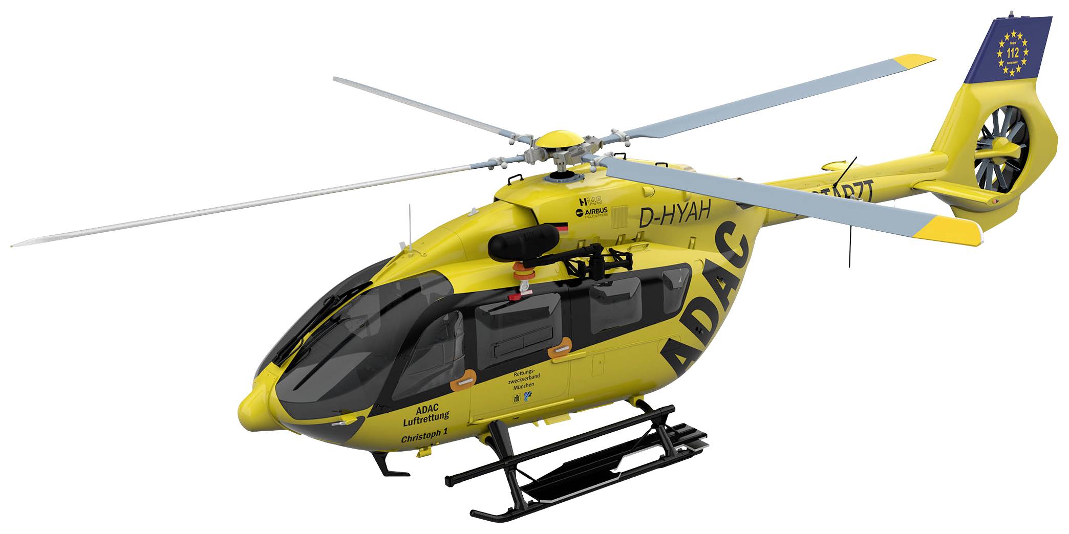 Elicottero in kit da costruire Revell 04969 Airbus H145 ADAC/REGA Luftrettung 1:32