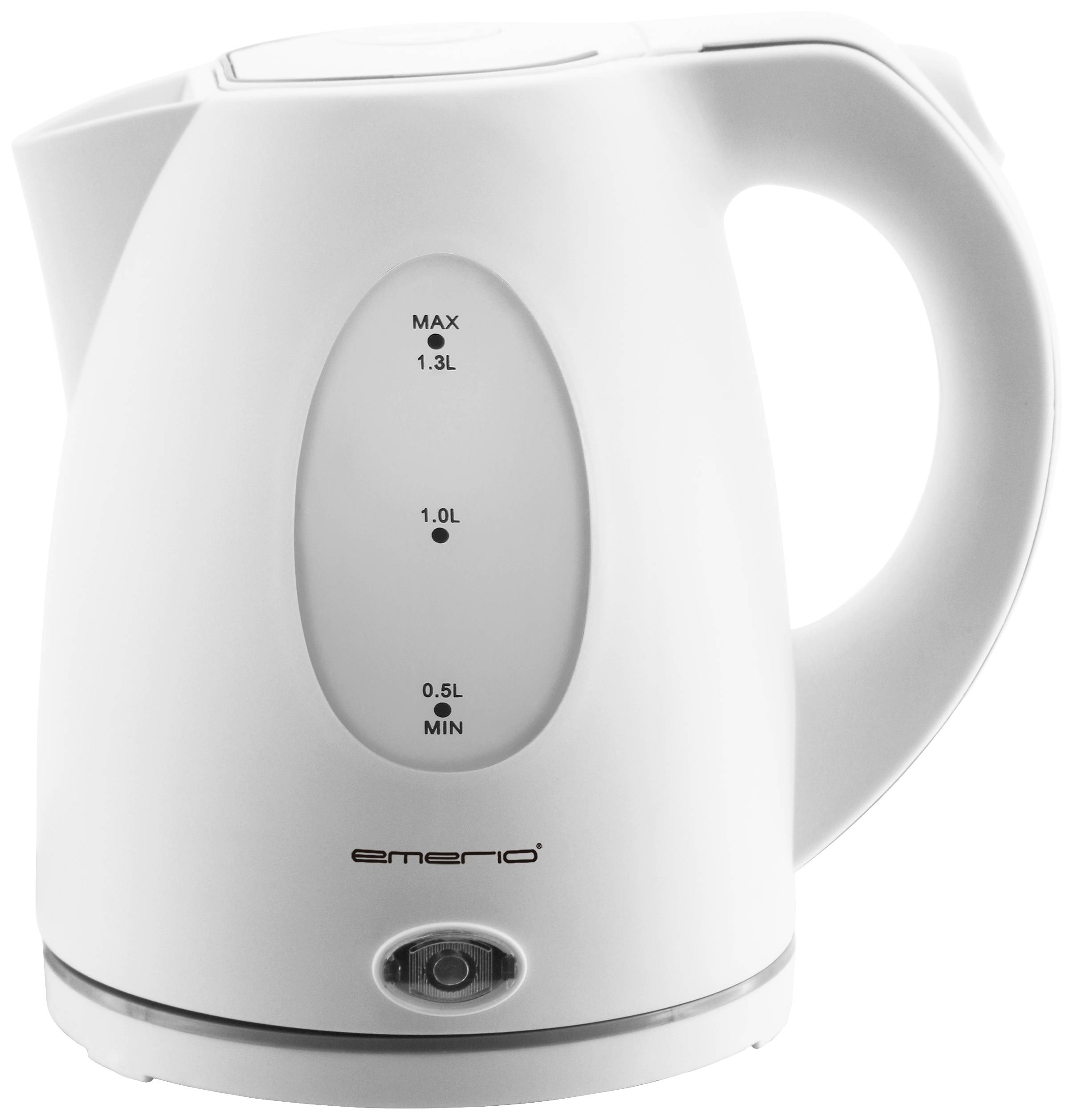 EMERIO Wasserkocher Bollitore senza filo Bianco Capacità effettiva: 1.3 l