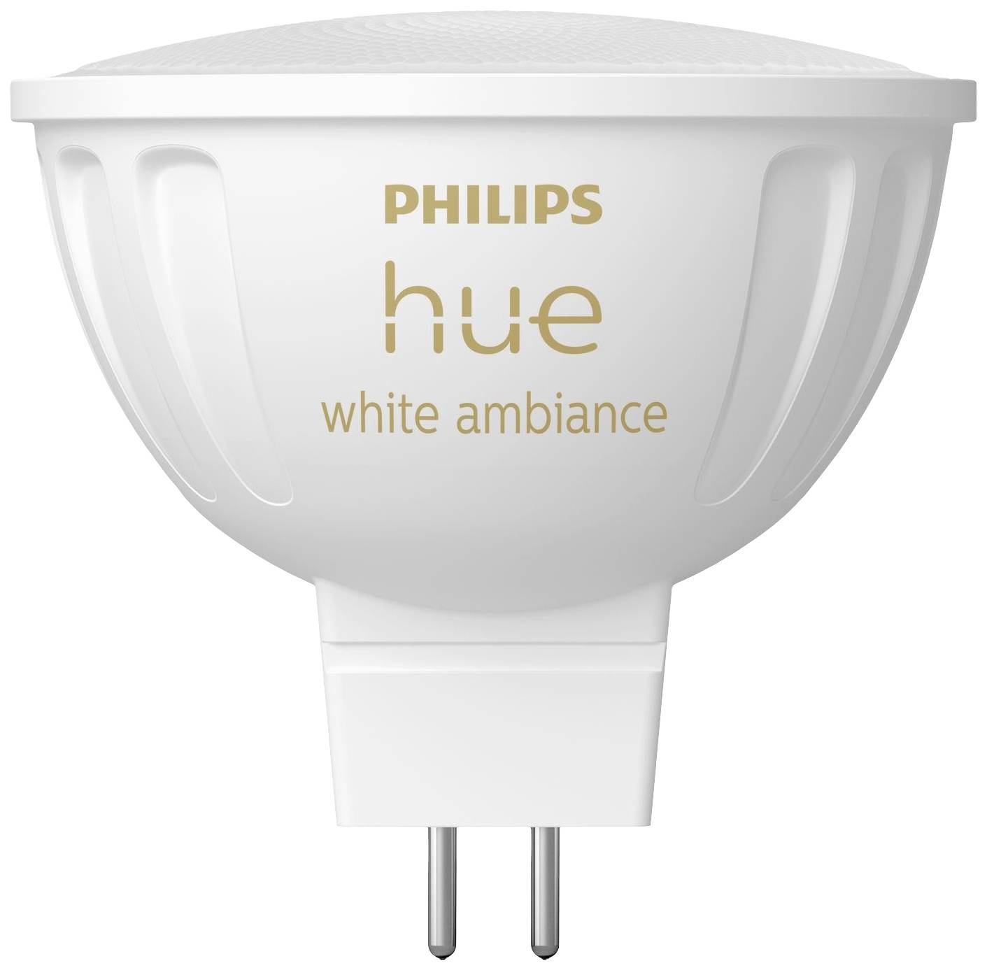 Philips Hue White Ambiance LED žiarovka vhodná pre päticové pripojenie GU10 ponúka ovládateľné biele svetlo v rôznych odtieňoch.