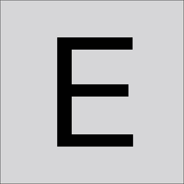 RZB 99223.013.E Veľké písmeno „E“ 120 mm 1 ks