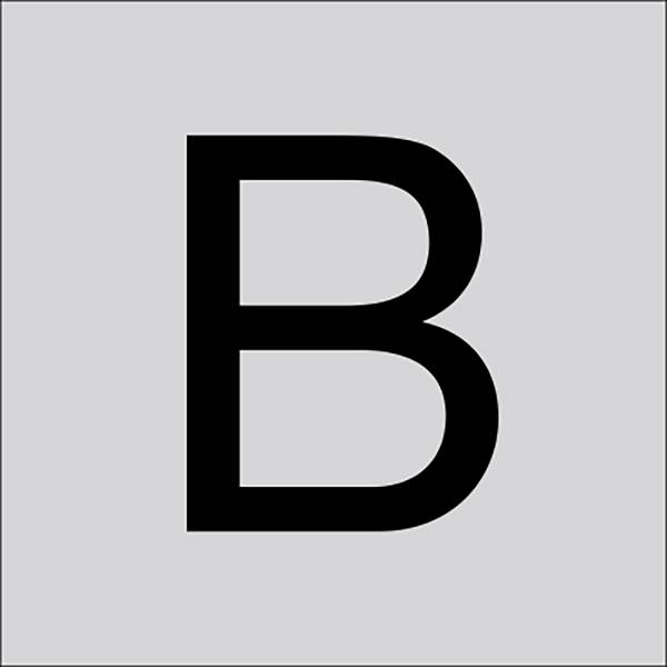RZB 99223.013.B Veľké písmeno „B“ 120 mm 1 ks