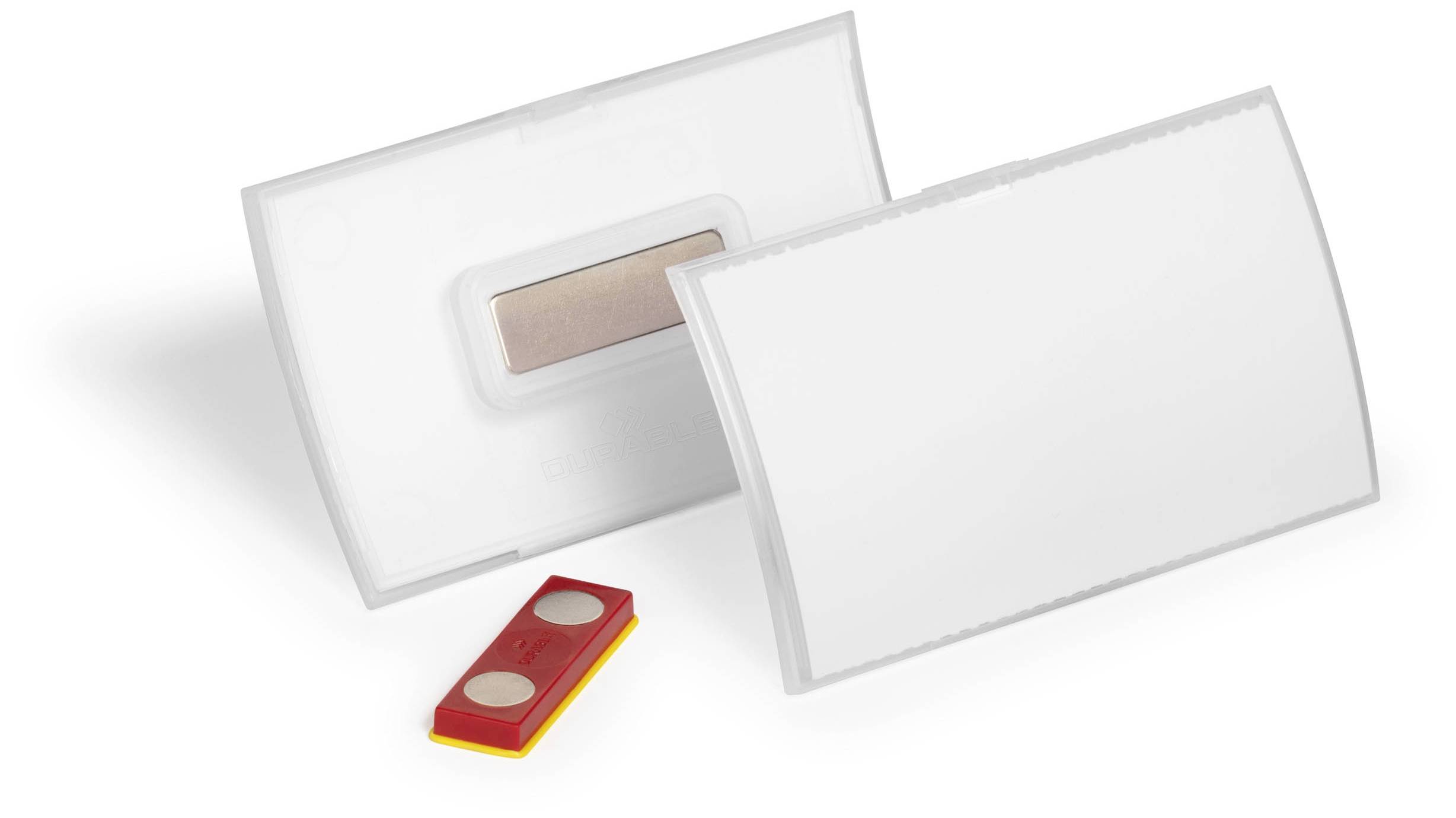 Durable 826019 Navneskilt CLICK FOLD (B x H) 90 mm x 54 mm Magnet 10 stk