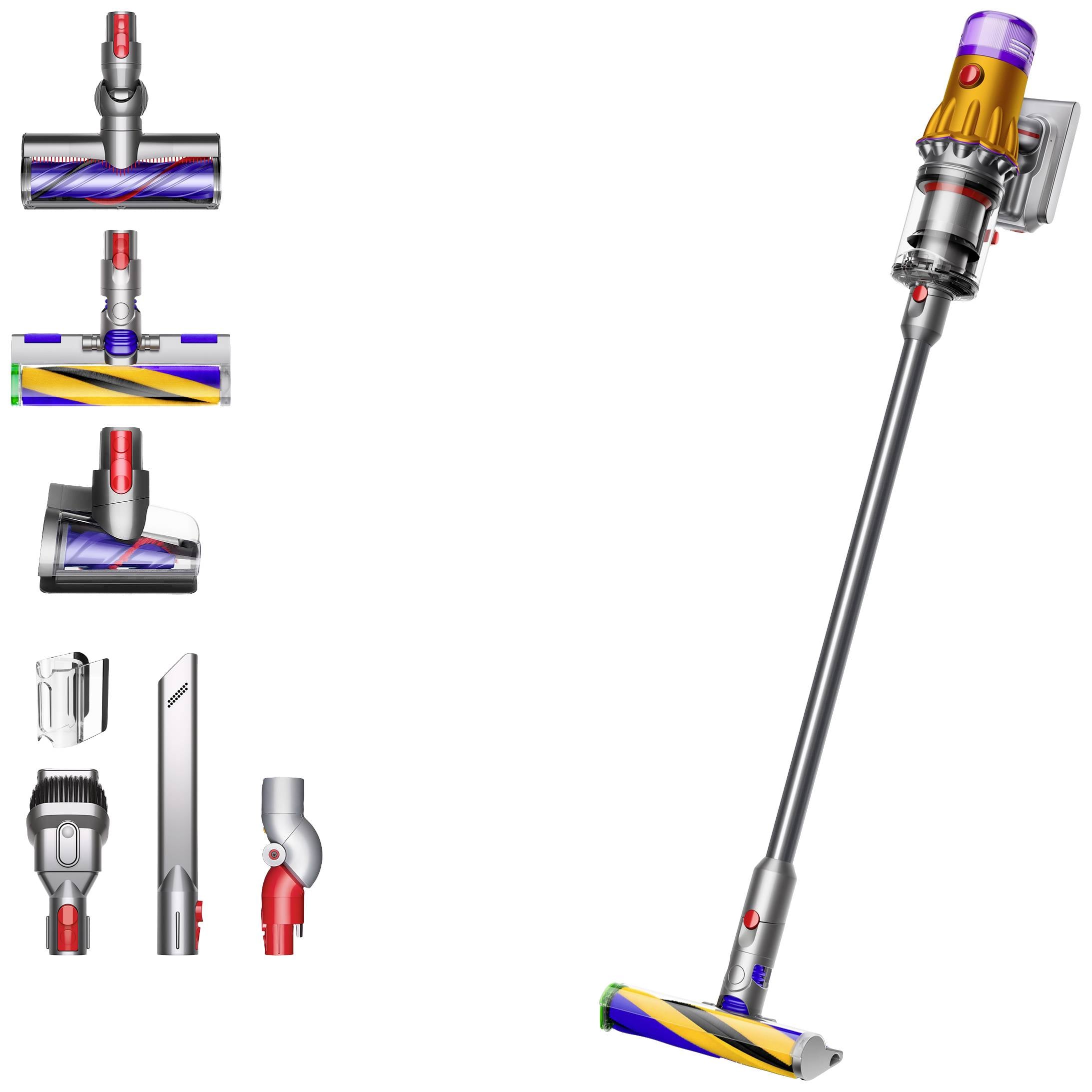 dyson V12 Detect Slim Absolute Nickel Satin akumulátorový vysávač 230 V 545 W motorové sacie kefky