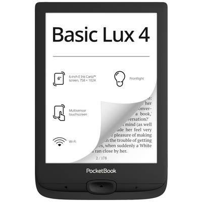 PocketBook Basic Lux 4 eBook čítačka 15.2 cm (6 palca) čierna