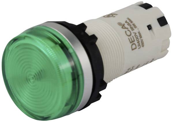 DECA CP24P-3EQ4G, CP24P-3EQ4G svetelný hlásič, 22.3 mm, 24 V DC/AC, 8 A, 1 ks