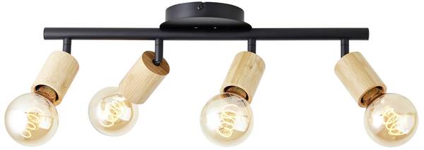 Brilliant Tiffany 99683/76 stropná lampa LED  E27  28 W čierna (matná), prírodná