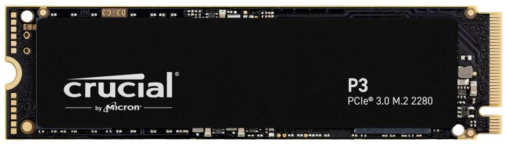 Crucial P3 500 GB SSD interno NVMe/PCIe M.2 M.2 PCIe NVMe Dettaglio CT500P3SSD8