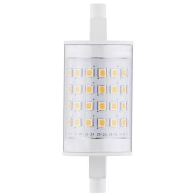 LED svetelný zdroj s valcovitým, priehľadným krytom zobrazuje mriežku oranžovo svietiacich diód.
