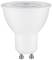 Biela LED žiarovka so socketom GU10, vhodná pre bodové osvetlenie v interiéroch. Energeticky úsporná a dlhodobo trvácna.