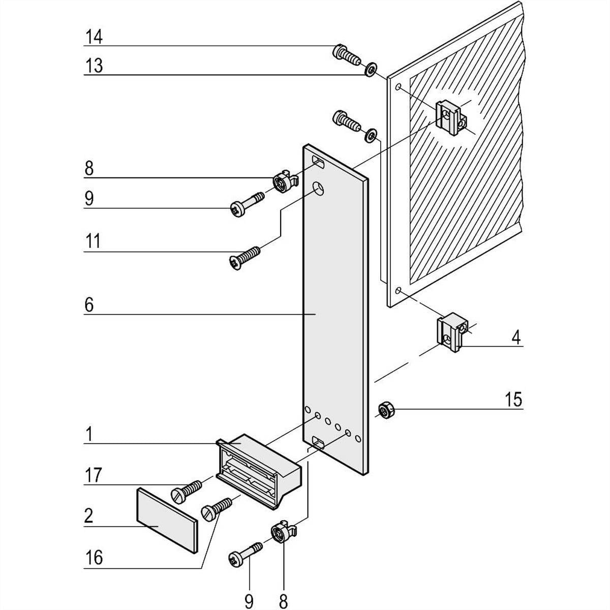 nVent SCHROFF 20818020 19 modulesteunen 5 stuk(s) afbeelding