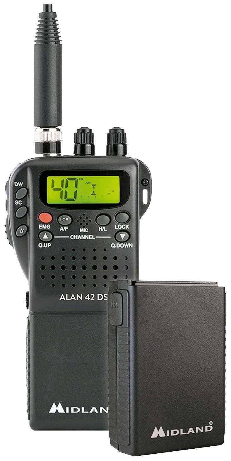 Midland Alan 42 DS Power Bundle C1267.S1 Radio ricetrasmittente portatile CB