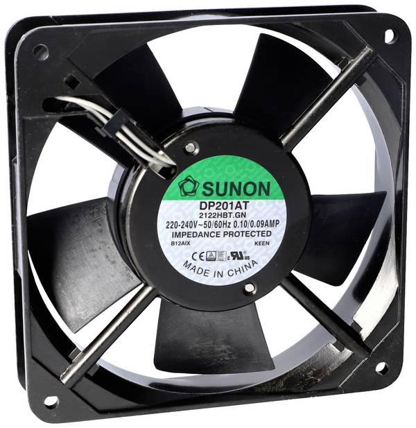 Sunon DP201AT-2122HSL.GN axiálny ventilátor, 230 V/AC, 108.71 m³/h, (d x š x v) 25 x 120 x 120 mm, DP201AT-2122HSL.GN