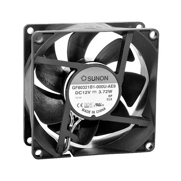 Sunon GF80321B1-000U-AE9 axiálny ventilátor, 12 V/DC, 100.89 m³/h, (d x š x v) 32 x 80 x 80 mm, GF80321B1-000U-AE9
