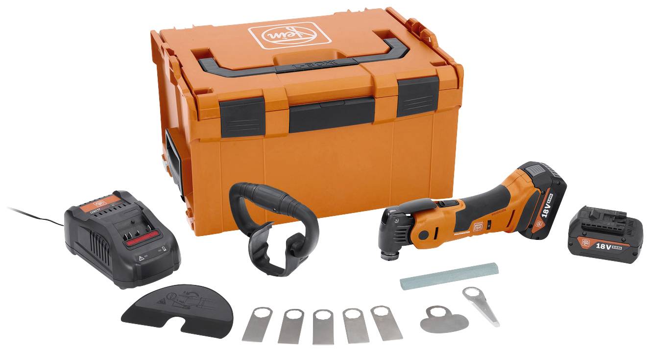 Fein AMM 700 1.7 Q 71293763000 Utensile multifunzione a batteria incl. seconda batteria, incl. caricabatterie, incl. accessori, incl. valigia 13 parti