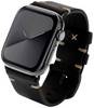 JT Berlin Watchband Alex II Vintage 42 mm, 44 mm, 45 mm, 46 mm čierna
