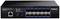 Čierny 10G spravovaný SFP+ switch od TRENDnet s 8 portami, model TEG-7080ES, určený pre vysokorýchlostné sieťové pripojenia.
