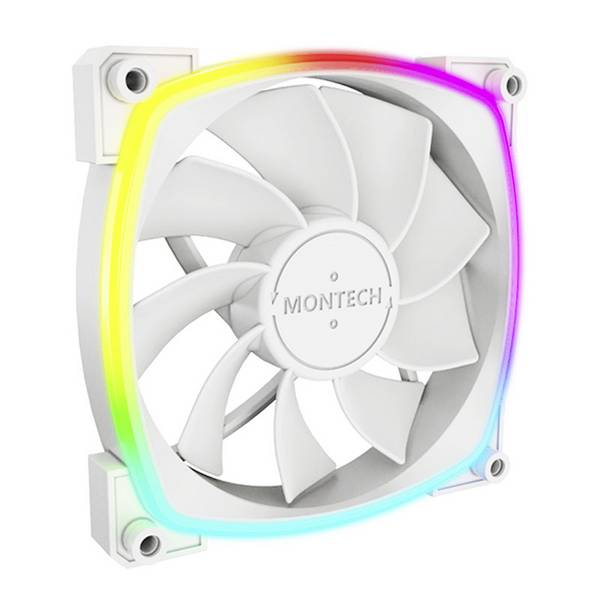 MONTECH RX120 PWM ARGB PC vetrák s krytom biela, sivá (š x v x h) 120 x 120 x 25 mm