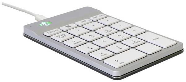 R-GO Tools Numpad Break káblový číselná klávesnica ergonomická biela