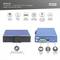 Priemyselný 8+4 10G Uplink Port L3 Gigabitový Ethernet PoE Switch. Podporuje PoE, jednoduchá montáž, rôznorodé pripojenia pre použitie.