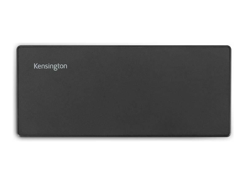 Čierne pravouhlé krytie s logom 'Kensington' v ľavom hornom rohu.