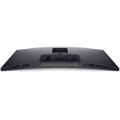 Zadný pohľad na počítačový monitor s viacerými portami vrátane HDMI, USB, ethernetového a napájacieho konektora.