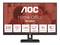 Monitor s nápisom 'AOC Home Office Monitor'. Charakteristiky vrátane 23,8", Full HD, VA panel, tenký rám a bez blikania.