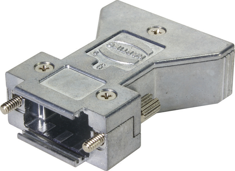Kovový adaptér VGA VHDCI konektor na Sub D konektor, so skrutkovými zámkami pre spoľahlivé prepojenie elektronických zariadení.