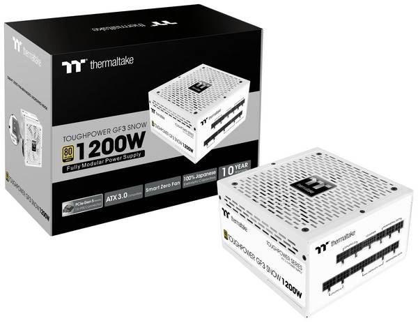 Thermaltake Toughpower GF A3 Snow 1200W sieťový zdroj pre PC 1200 W ATX 80 PLUS® Gold
