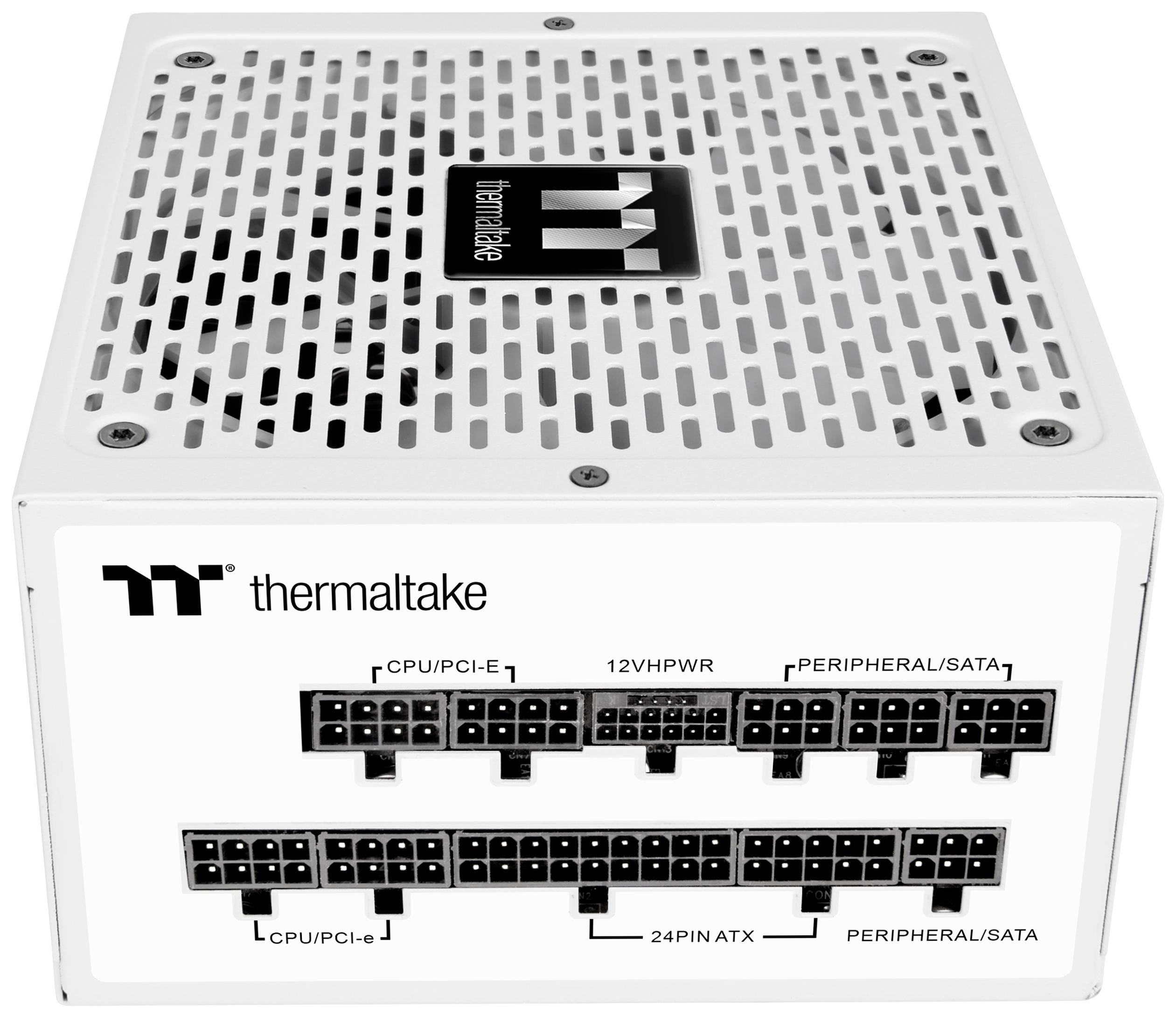 Sieťový zdroj s konektormi pre CPU/PCI-e, 12VHPWR, periférne zariadenia/SATA, 24-pinový ATX od Thermaltake