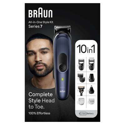 Braun MGK7421 zastrihávač vlasov, zastrihávač fúzov, zastrihávač ochlpenia, zastrihávač ušných a nosných chĺpkov omývate