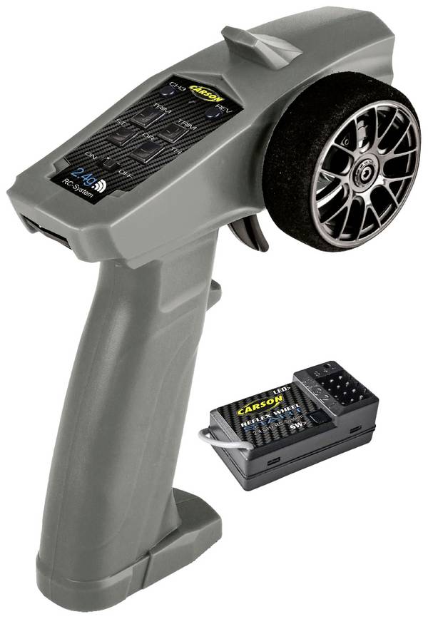 Carson Modellsport Reflex Wheel Start RC pištoľové diaľkové ovládanie 2,4 GHz Kanálov: 3
