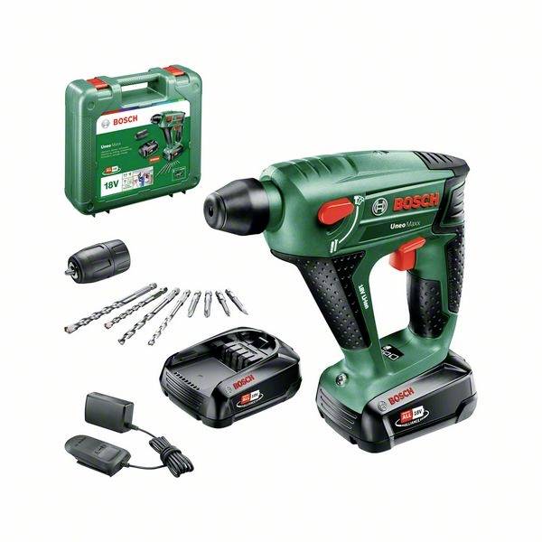 Bosch Home and Garden Uneo Maxx SDS-Quick-Borrhammare batteri 18 V 2.0 Ah Li-Ion