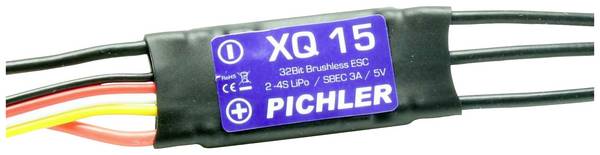 Pichler Modellbau XQ+ 15 Brushless letový regulátor pre model lietadla Zaťažiteľnosť (max.): 30 A