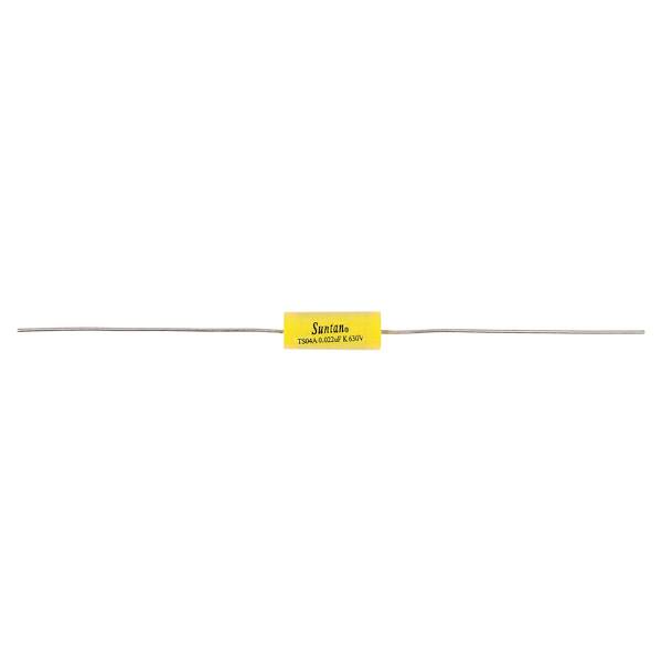 Žltý tepelný spínač s nápisom 'Suntec', model TS04A, 250V, 16A, určený na ochranu pred prehriatím v elektrických zariadeniach.
