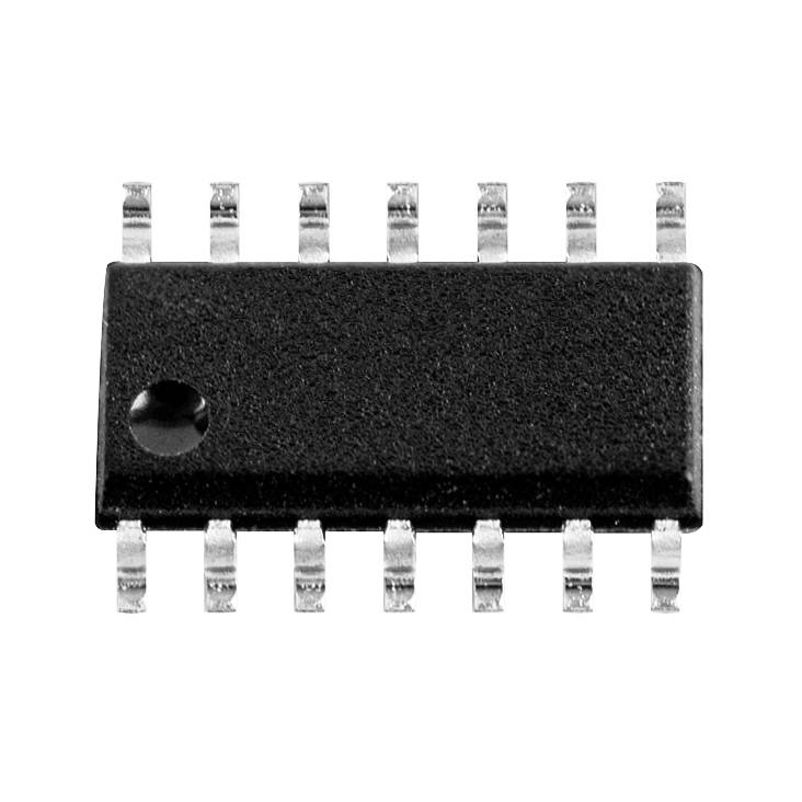 Čierny elektronický mikrochip so striebornými kontaktnými nožičkami.