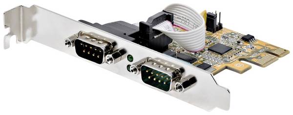 StarTech.com 2-Port PCI Express 2 porty sériová zásuvná karta RS232 PCIe x1