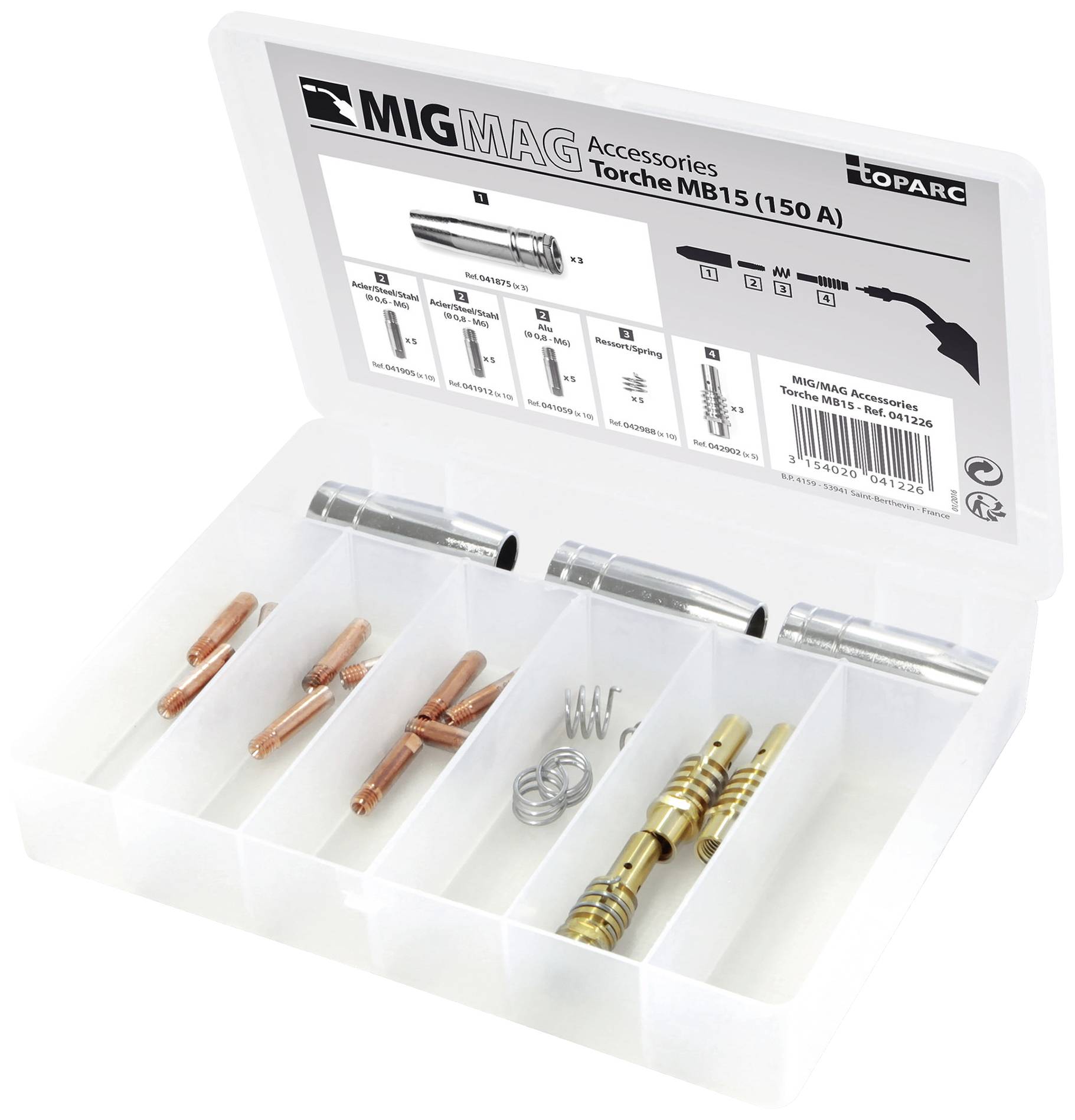 Toparc 041226 Kit di accessori MB 15 - 150 A.