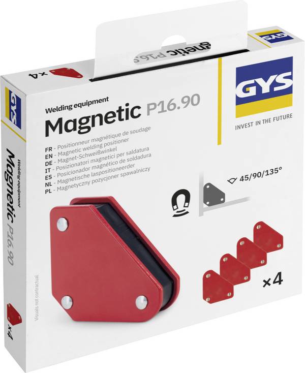 Toparc 044180 Magnetický zvárací uholník, 4 kusy