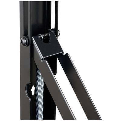 Detailný záber mechanizmu zdvihu s kovovým perom a čiernymi pákami, na ktorých je pripevnená skrutka.