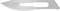 Skalpelová čepeľ s nápisom 'MARTOR NO. 23', vyrobená z lesklého kovu, určená na presné rezy v remeselných alebo medicínskych aplikáciách.
