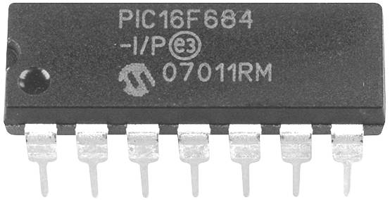 Microchip Technology Embedded microcontroller PDIP-14 8-Bit 20 MHz Aantal I/Os 12 Tube afbeelding