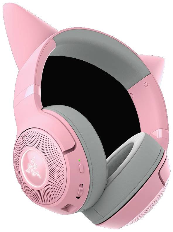 Slúchadlá Rosa s ušnými mušľami v šedej farbe, vysunutým mikrofónom a podsvietením loga, ideálne pre hranie hier.