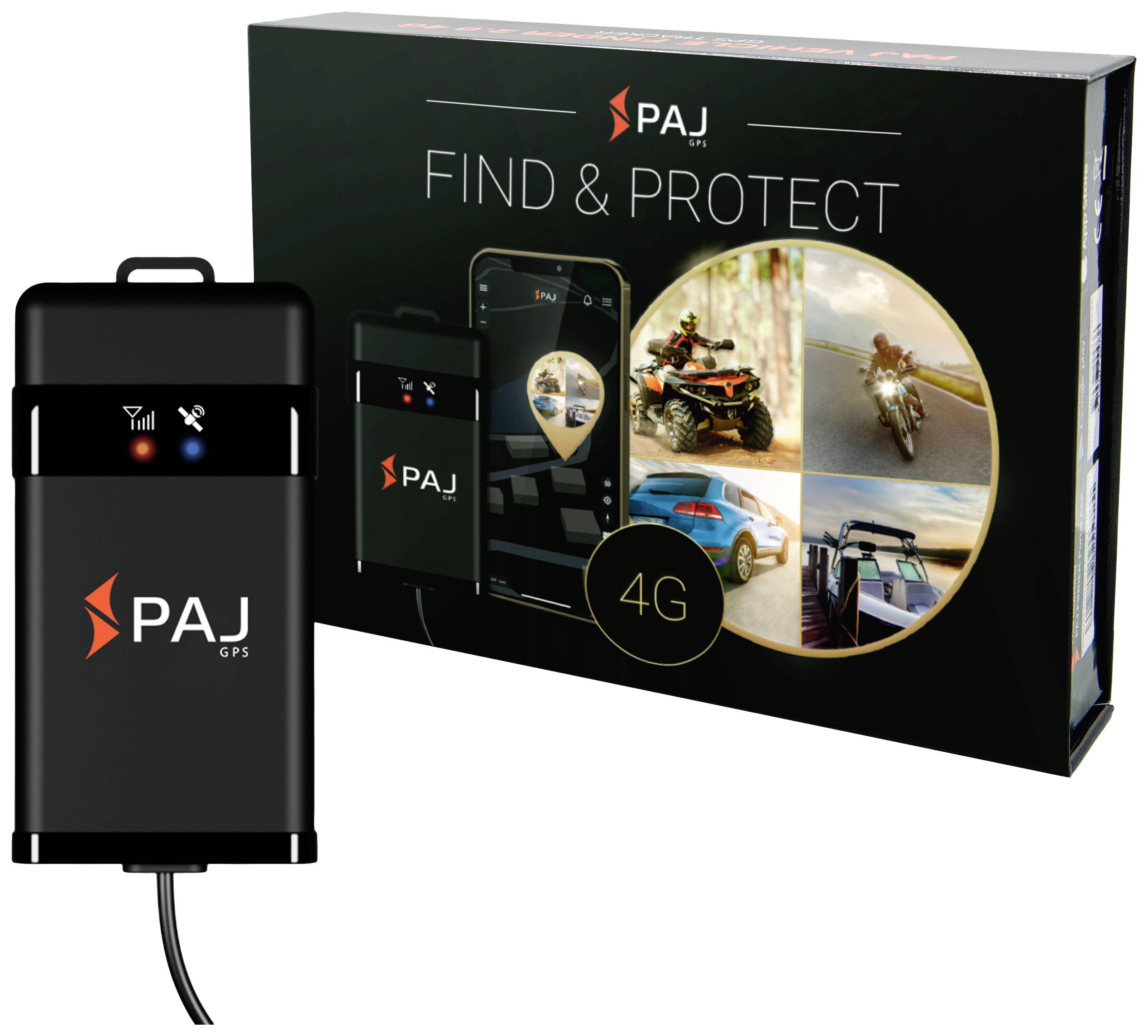 PAJ GPS VEHICLE FINDER 4G 2.0 Sistema di posizionamento GPS Tracker veicoli Nero 1 pz.