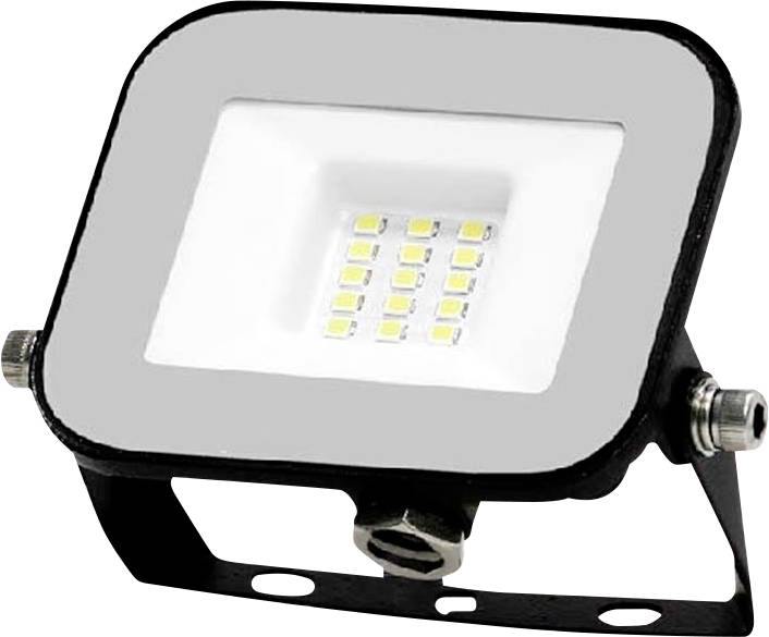 V-TAC VT-44010 LED Schijnwerper - Samsung - IP65 Waterdicht - Zwart - 10W - 735 Lumen - 6500K