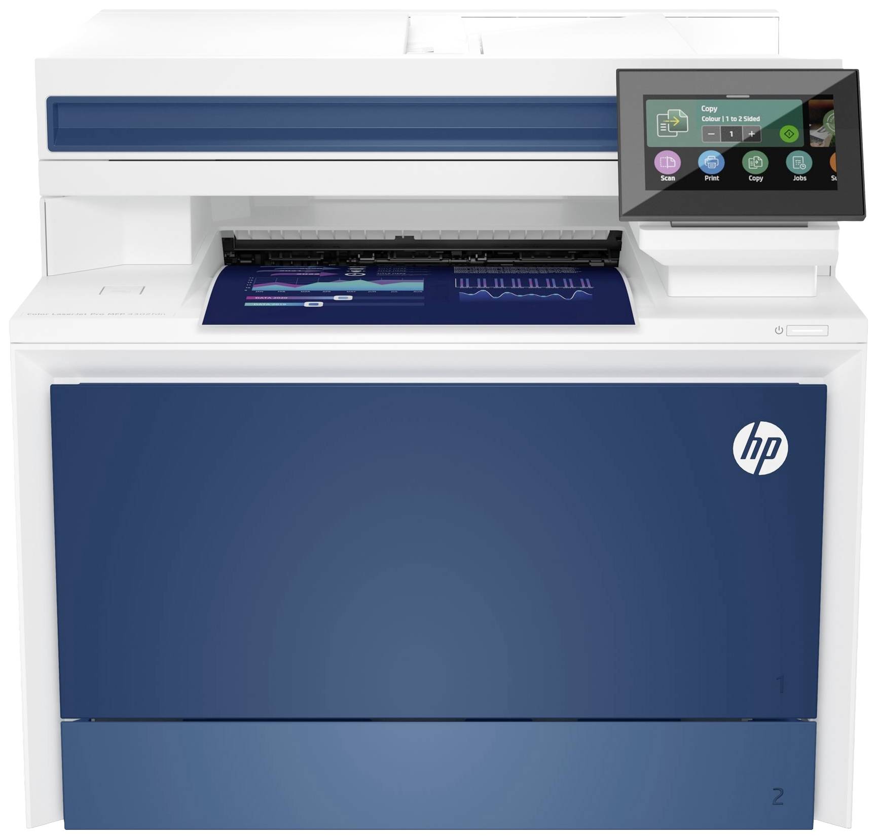 HP Color LaserJet Pro MFP 4302fdn Stampante mutifunzione Laser Colori A4 Stampante, scanner, fotocopiatrice, fax ADF, Alimentatore automatico di docum