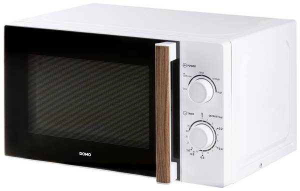 DOMO DO2720 mikrovlnná rúra biela, drevo 700 W funkcia časovača